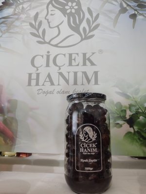 Çiçek Hanım Doğal Siyah Zeytin 750 gr